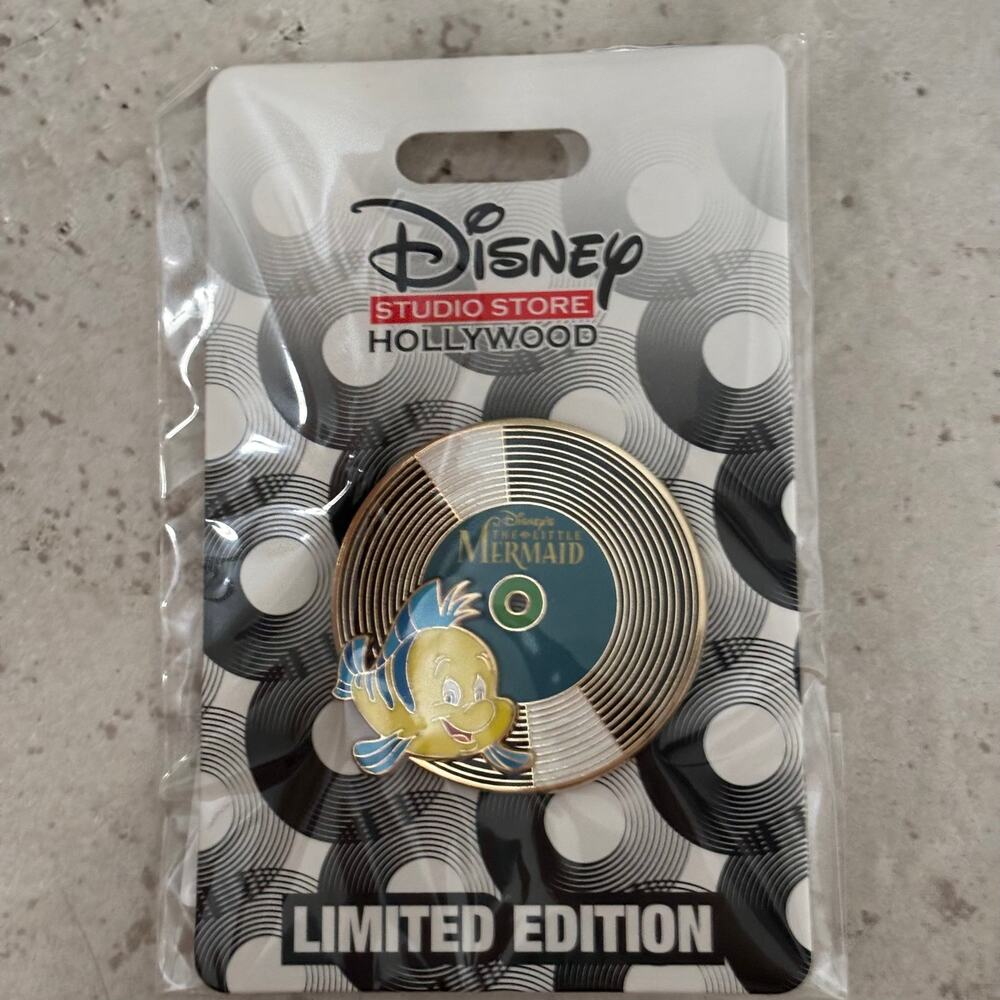 Disney Studio Store Hollywood DSSH Destination D23 Record Pin The Little Mermaid